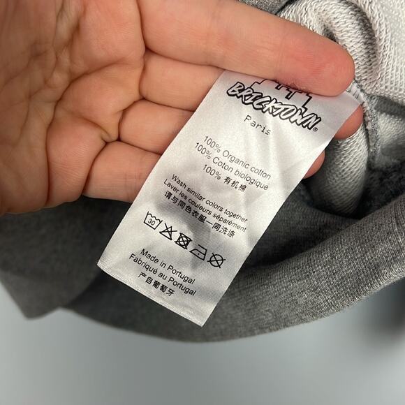 Bricktown Paris XS crewneck pullover cassette tape pixelated sweatshirt - Picture 5 of 8